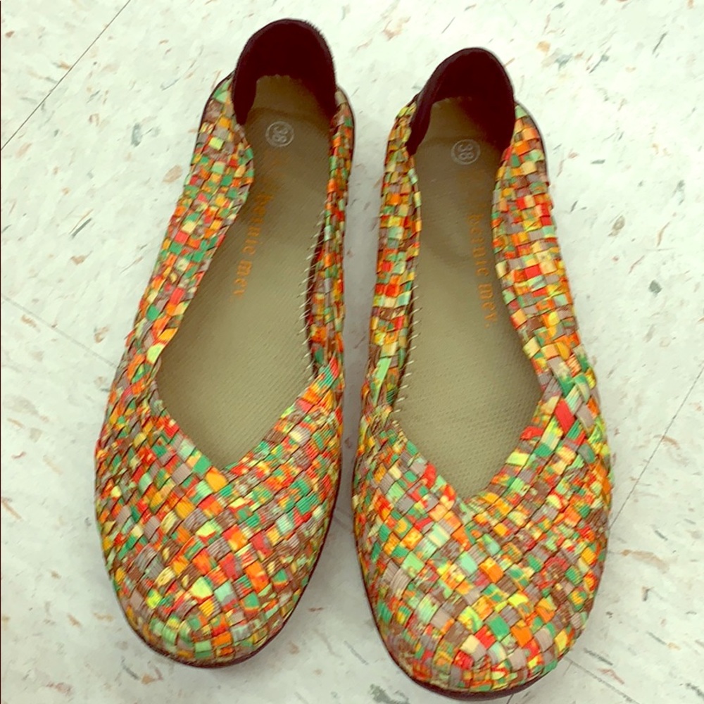 Bernie Mev woven slip-ons
